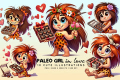 Paleo Girl in Love - CraftNest - Digital Crafting and Art