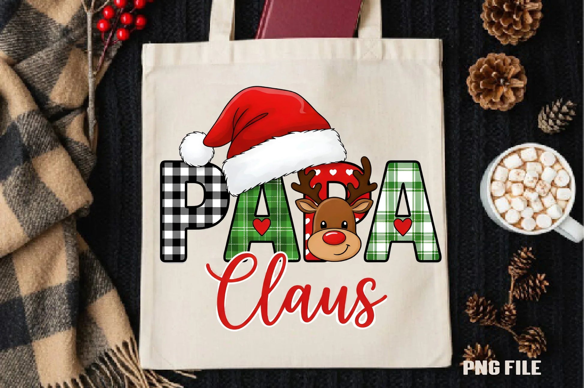 Papa Claus Christmas Clipart Bundle - CraftNest - Digital Crafting and Art