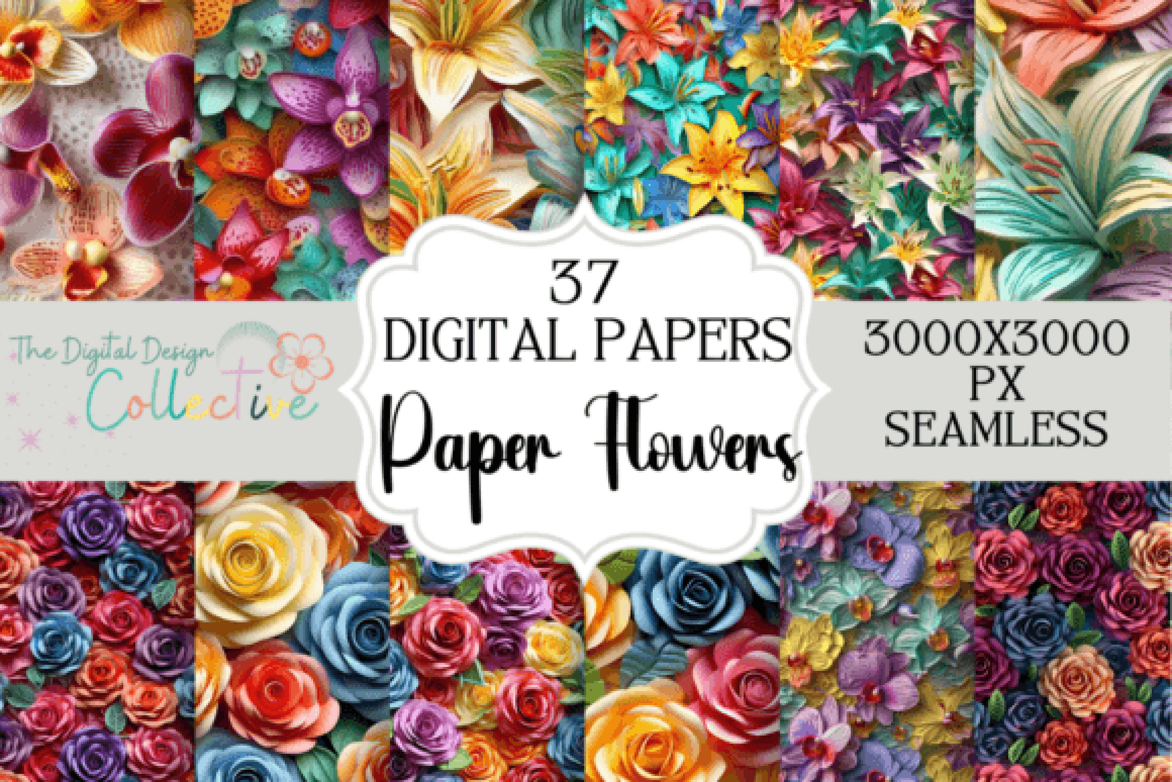 Stunning Paper Quill Flower Digital Designs