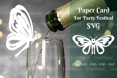 Butterfly Party Festival Cup Glass Decoration Clipart Bundle - CraftNest - Digital Crafting and Art
