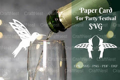 Hummingbird Party Festival Cup Glass Decoration Clipart Bundle - CraftNest - Digital Crafting and Art
