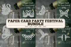 Party Festival Cup Glass Decoration SVG Bundle - CraftNest - Digital Crafting and Art