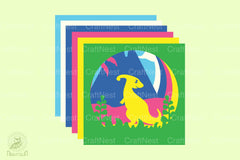 Parasaurolophus 3D Layered Papercut Clipart Bundle - CraftNest - Digital Crafting and Art