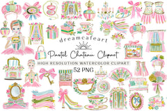 Pastel Chateau Clipart Bundle - CraftNest - Digital Crafting and Art