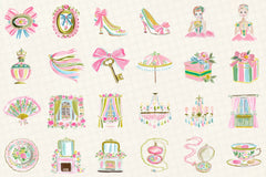 Pastel Chateau Clipart Bundle - CraftNest - Digital Crafting and Art