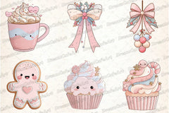 Pastel Kawaii Christmas Clipart Bundle - CraftNest - Digital Crafting and Art