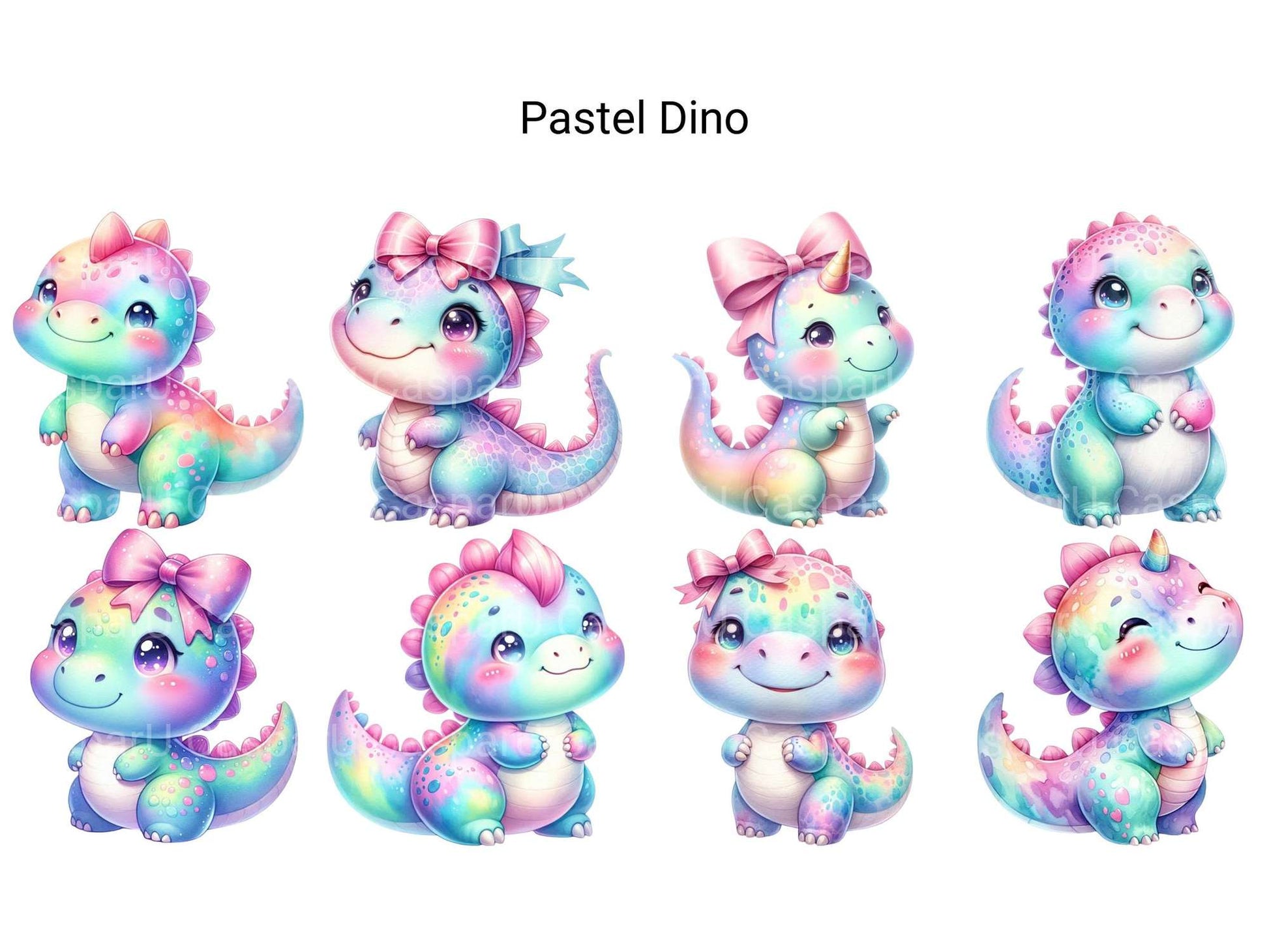 Pastel Dinosaur - CraftNest - Digital Crafting and Art