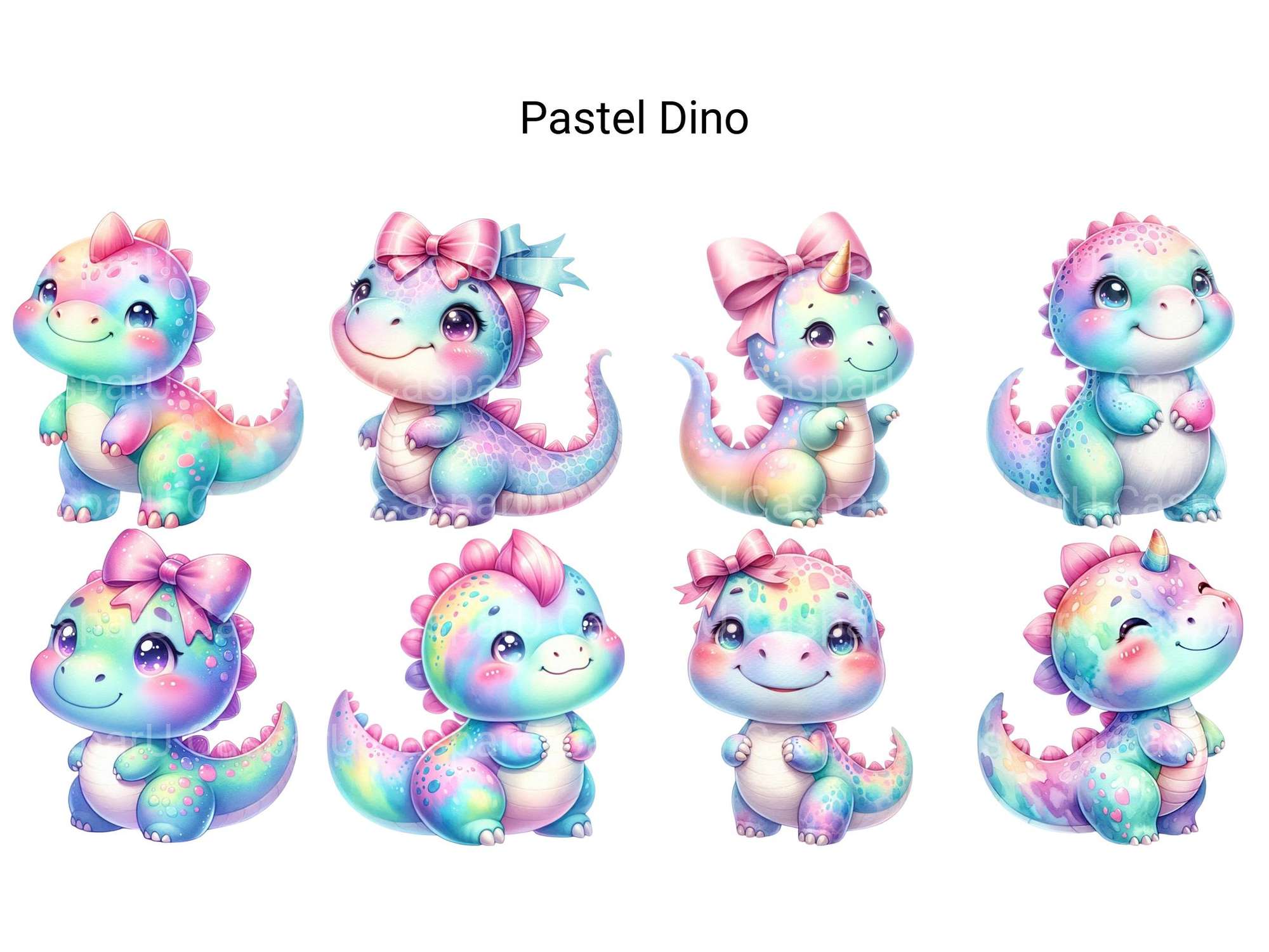 Pastel Dinosaur - CraftNest - Digital Crafting and Art