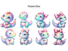 Pastel Dinosaur - CraftNest - Digital Crafting and Art