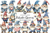 Patriotic Gnomes Clipart Bundle 55