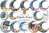 Patriotic Moons Clipart Bundle