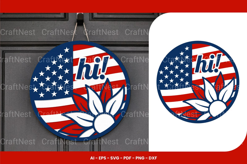 Patriotic Sign Laser Cut SVG Bundle - CraftNest - Digital Crafting and Art