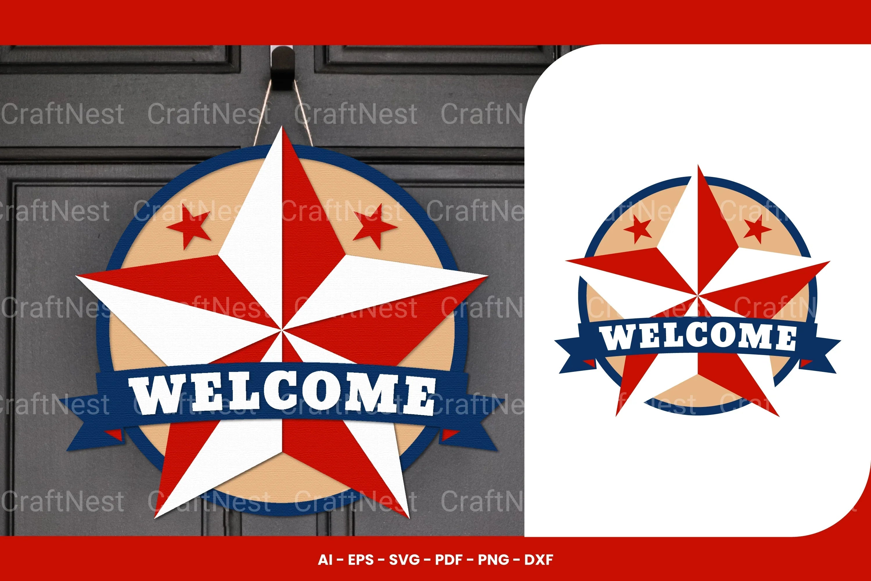 Patriotic Sign Laser Cut SVG Bundle - CraftNest - Digital Crafting and Art