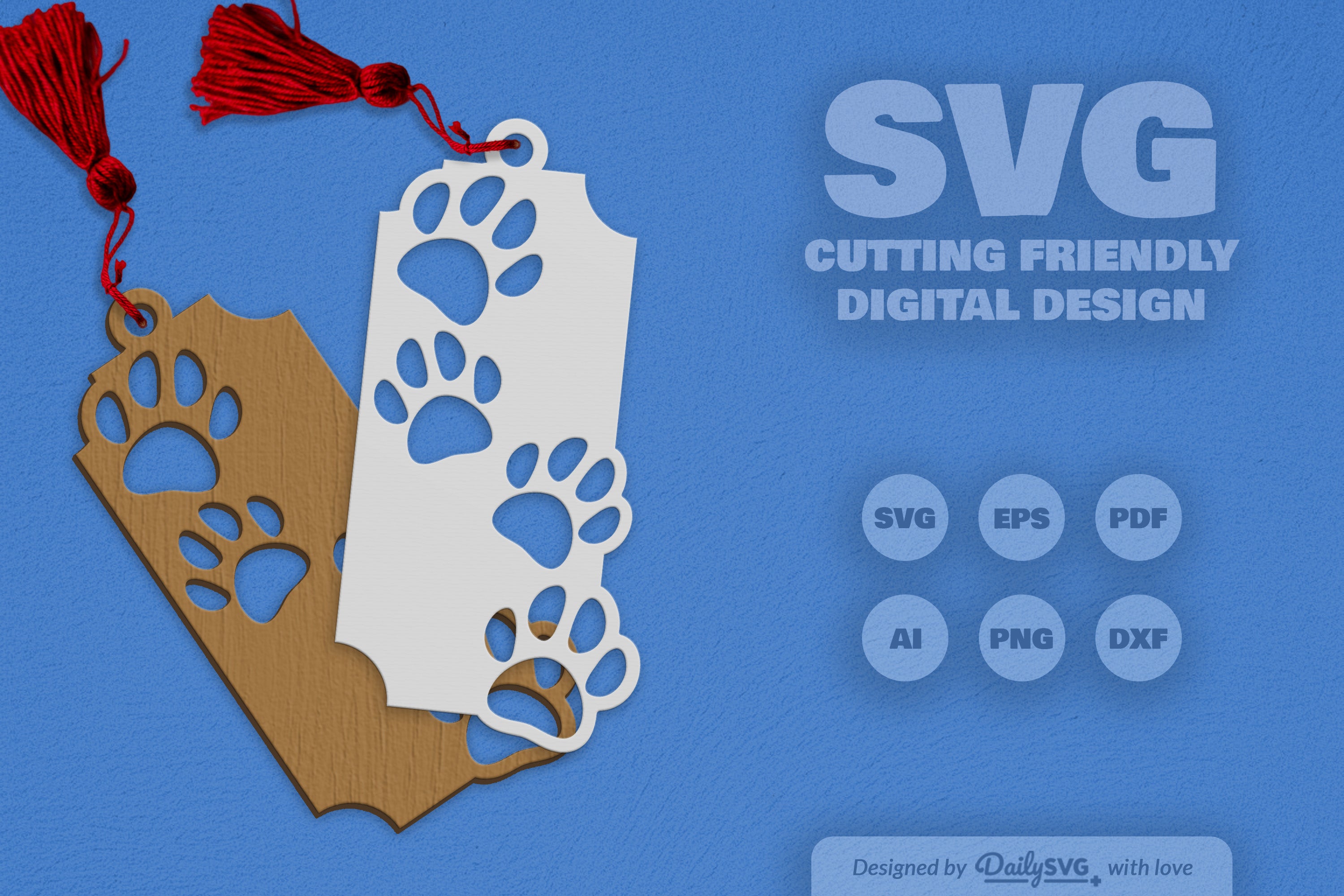 Paw Print SVG Bundle for Crafting
