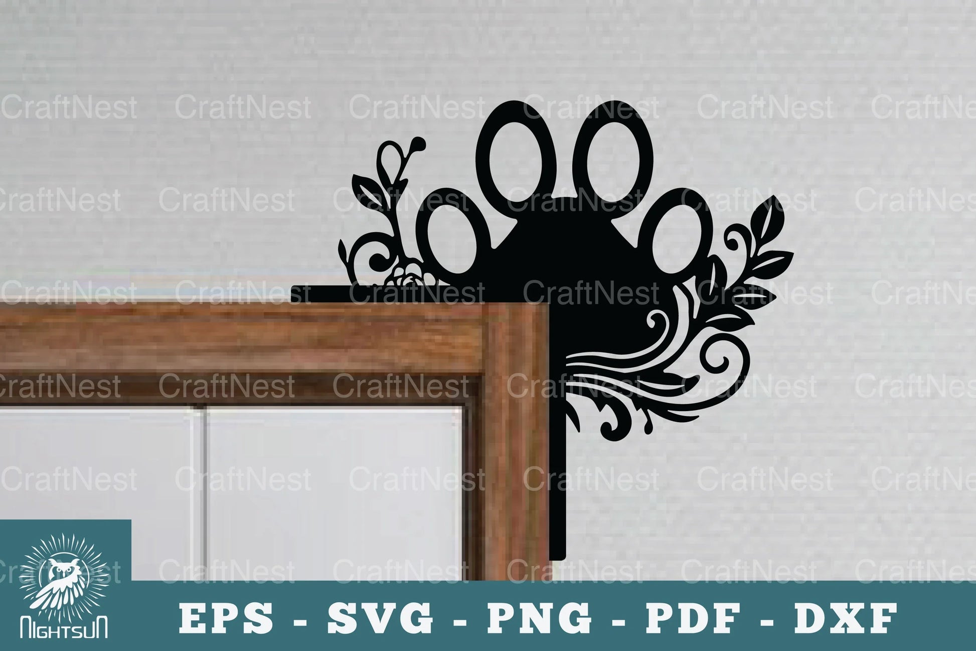 Paw Door Corner Lasercut SVG Bundle - CraftNest - Digital Crafting and Art
