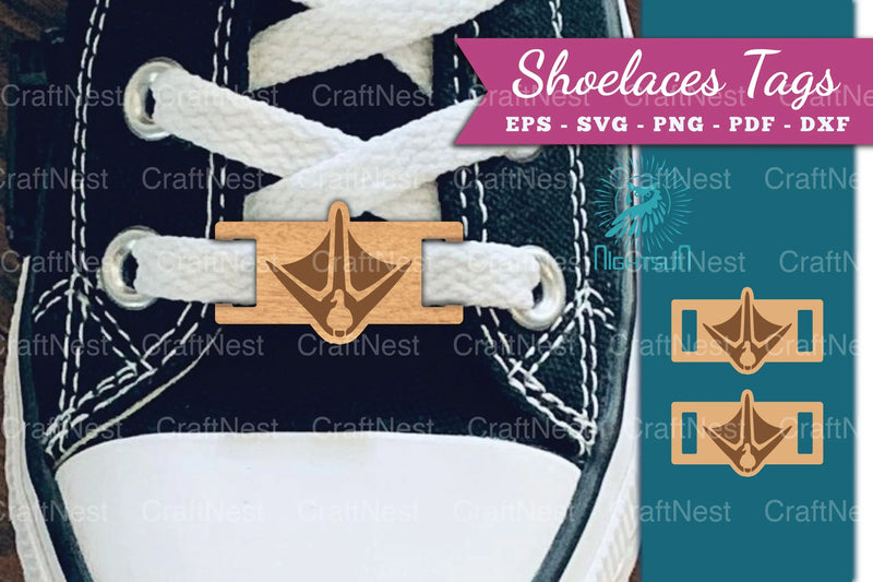 Paw Duck Shoelaces Tags Laser Cut Clipart Bundle - CraftNest - Digital Crafting and Art