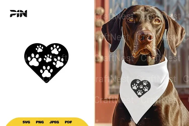 Paw Heart SVG Bundle - CraftNest - Digital Crafting and Art