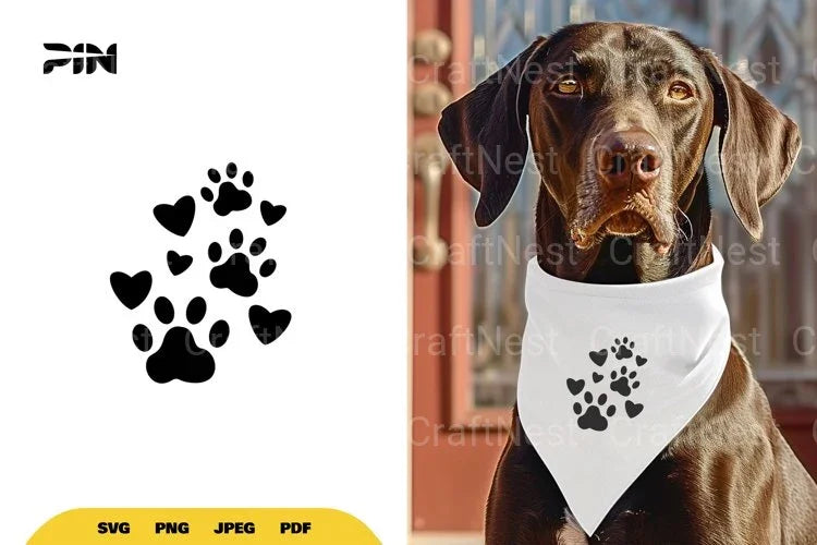 Paw Heart SVG Bundle - CraftNest - Digital Crafting and Art