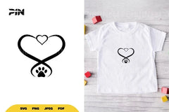 Paw Heart SVG Bundle - CraftNest - Digital Crafting and Art