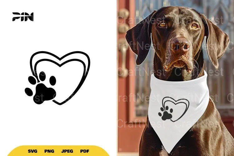 Paw Heart SVG Bundle - CraftNest - Digital Crafting and Art