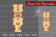 Paw Home Laser Cut Decoration Clipart Bundle - CraftNest - Digital Crafting and Art