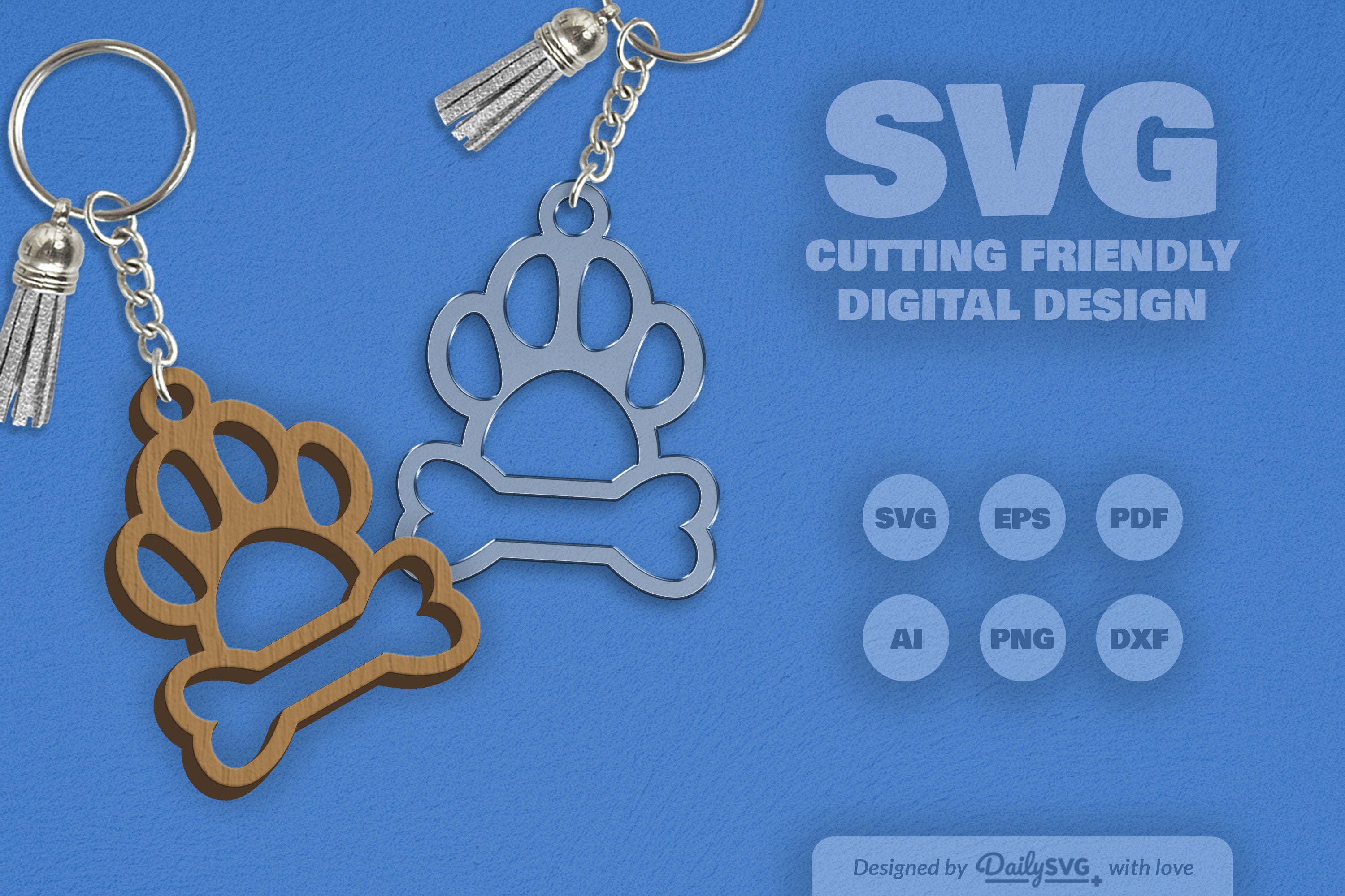 SVG Paw Print SVG Bundle for Crafts