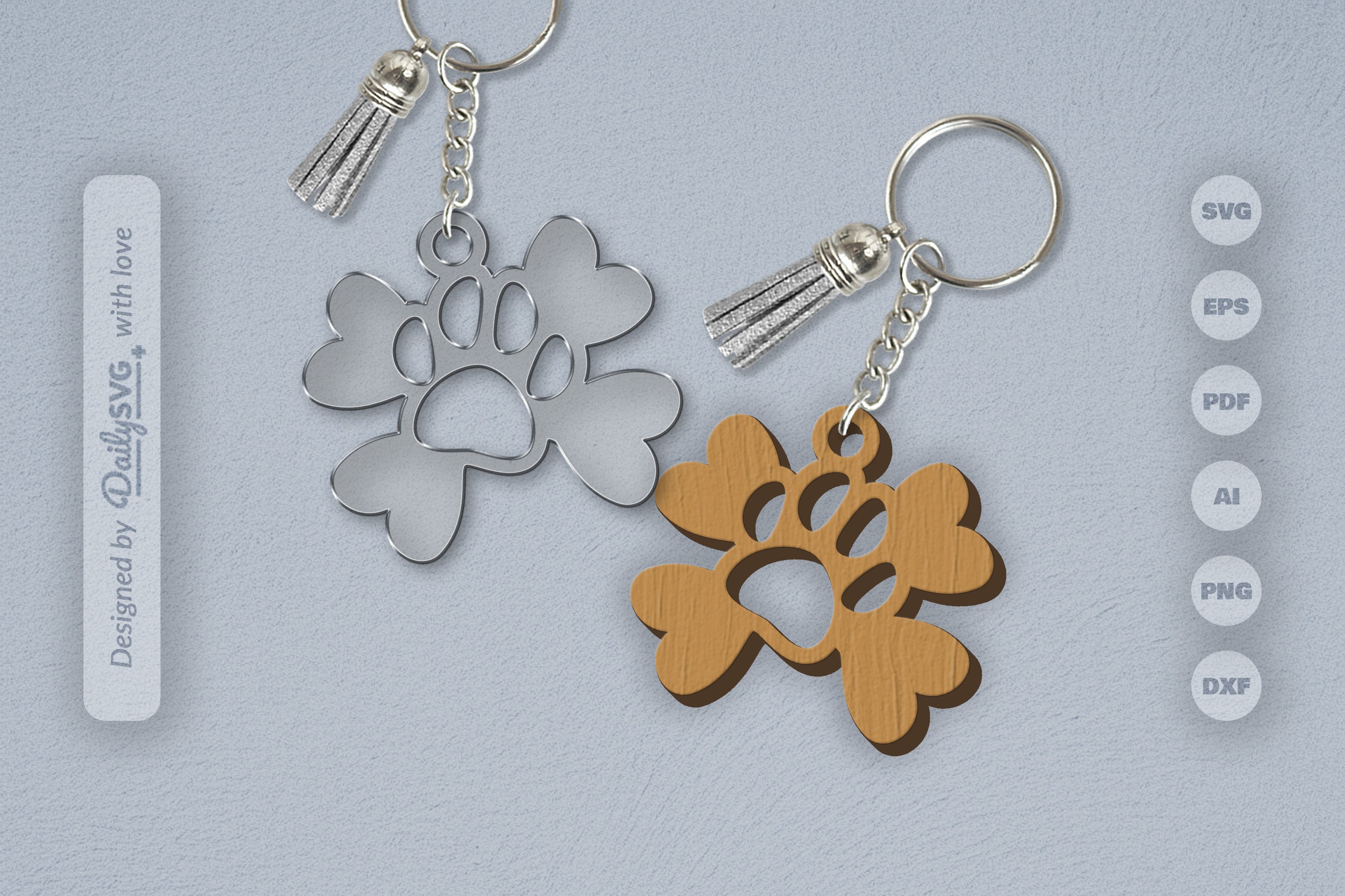 Paw SVG Bundle for Crafting 6