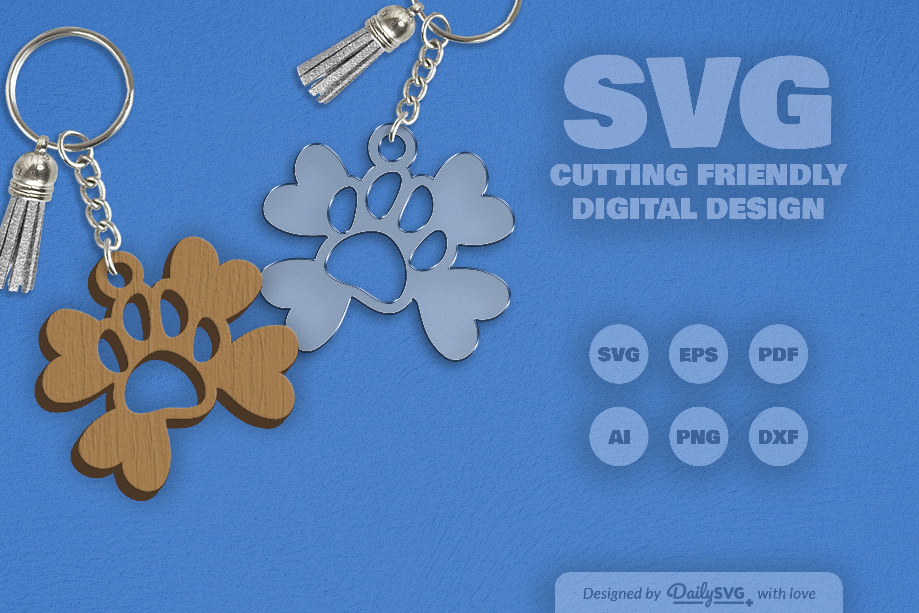 Paw SVG Bundle for Crafting 6