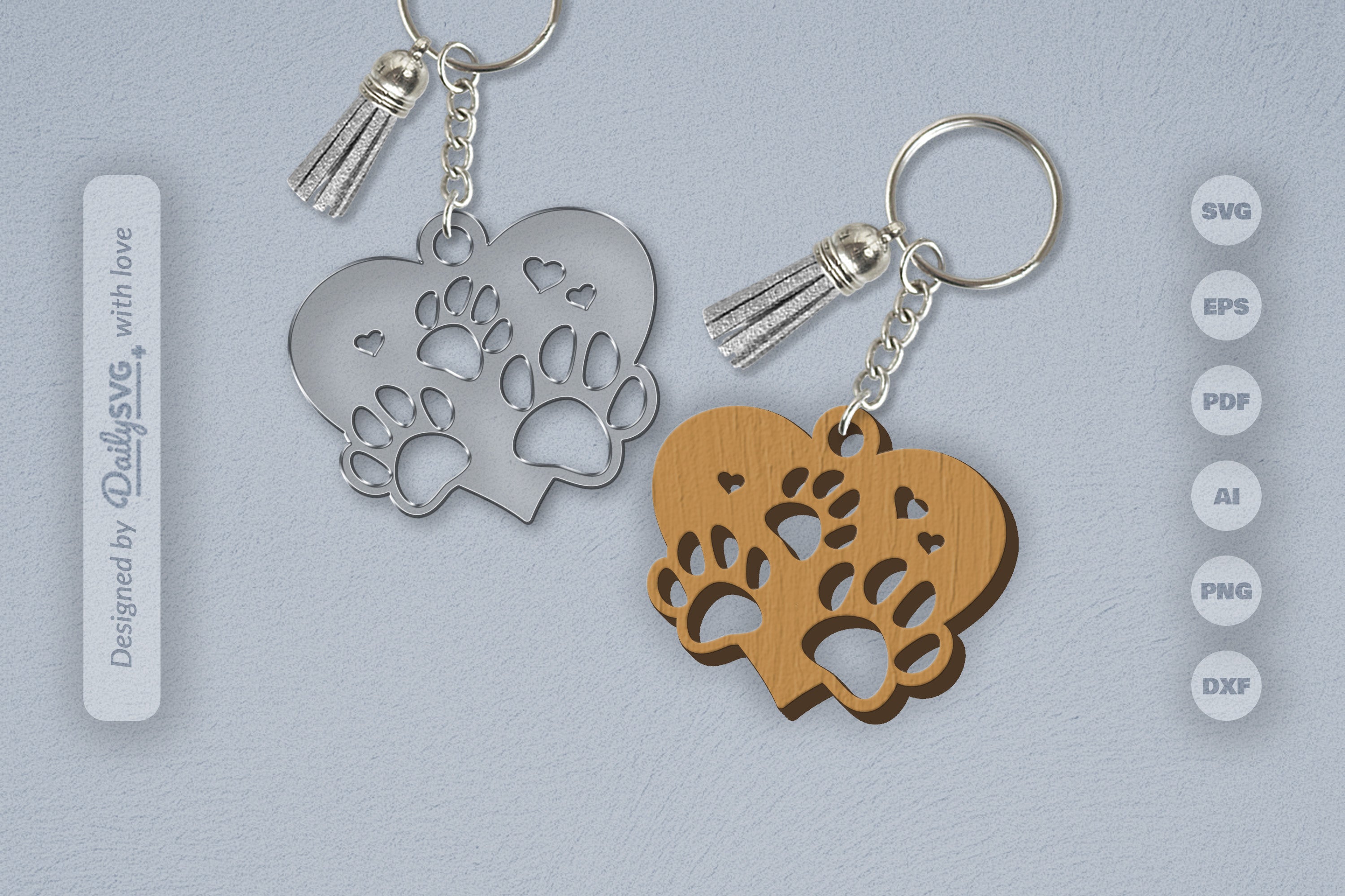 Paw SVG Bundle for Crafting 3