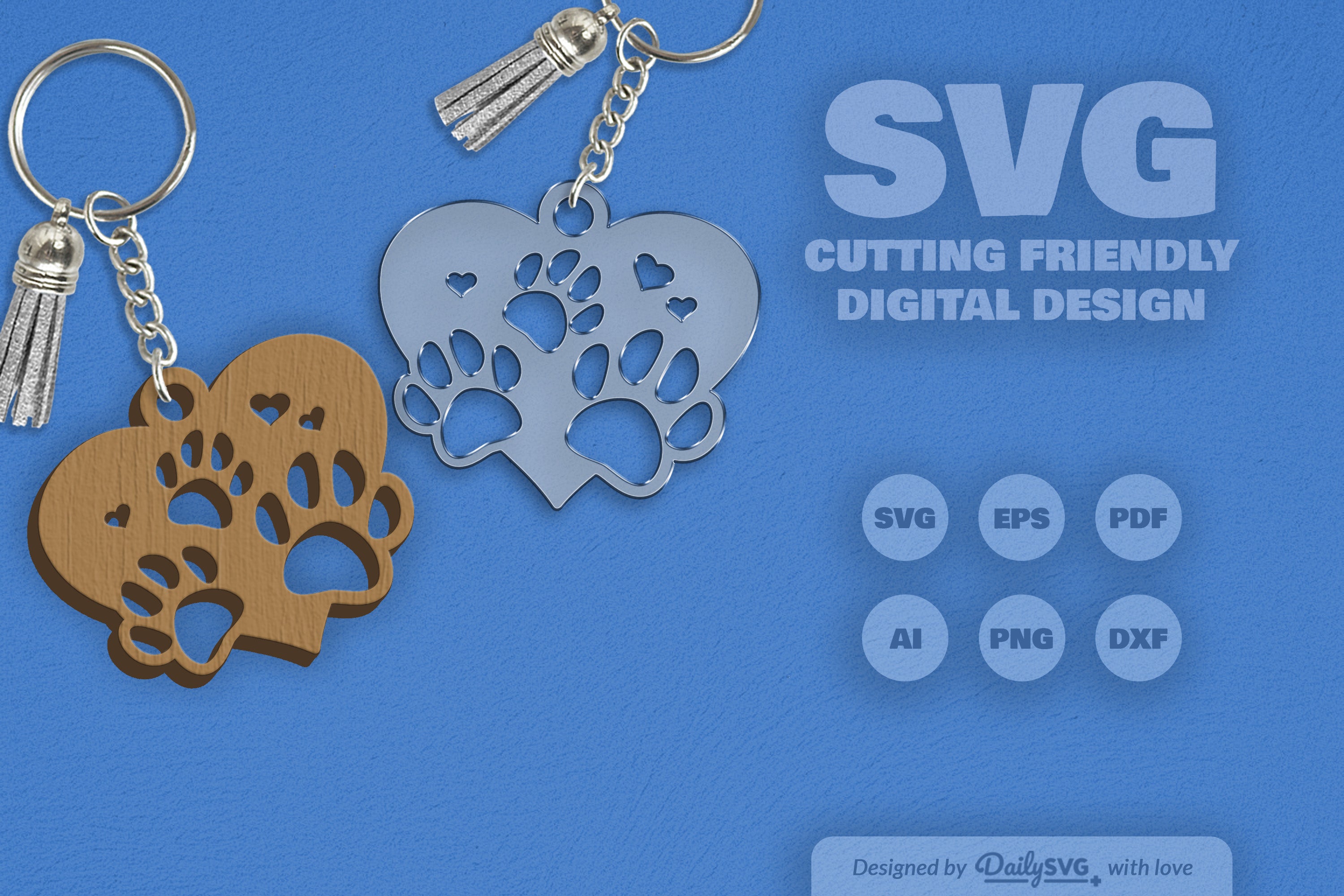 Paw SVG Bundle for Crafting 3
