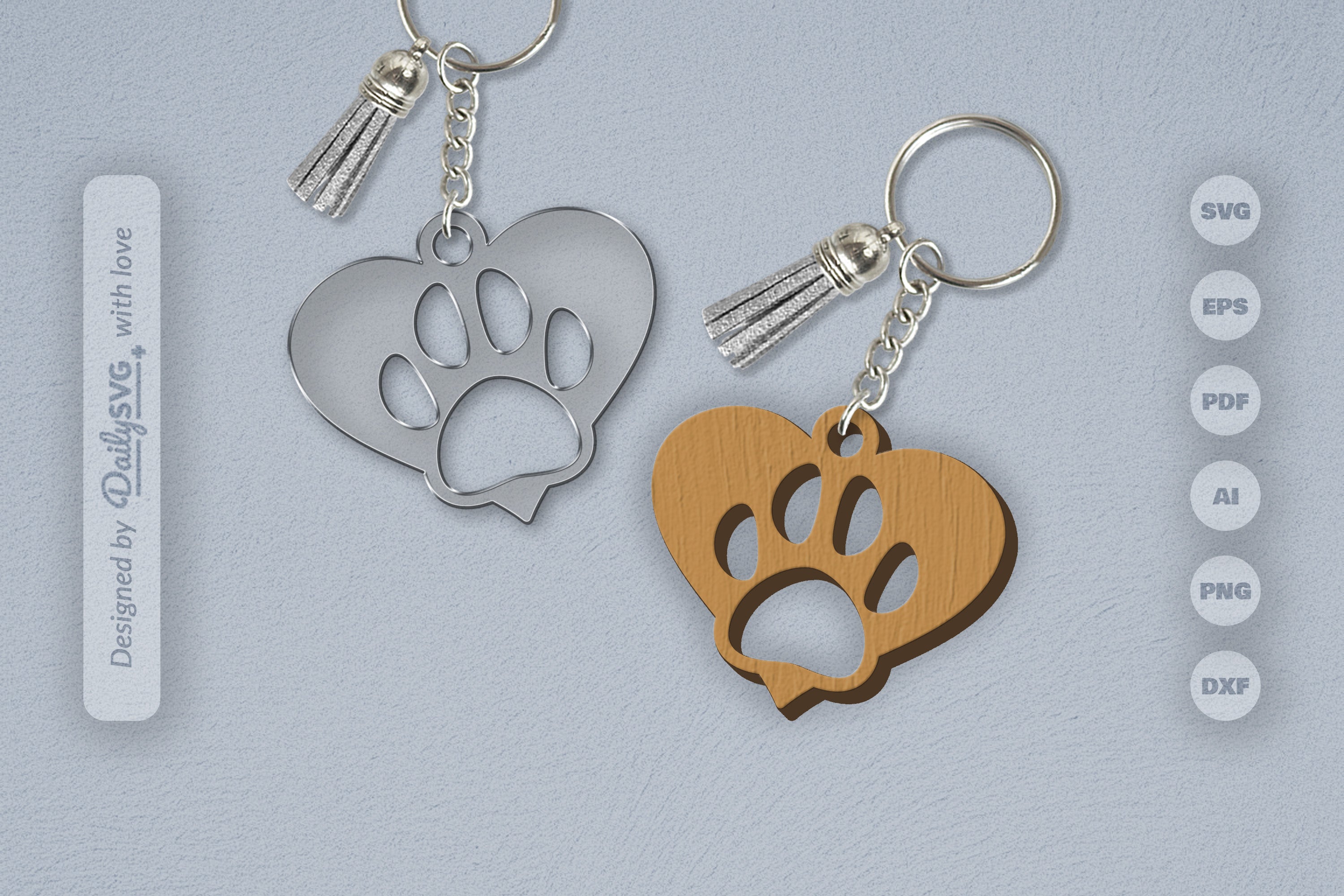 Paw SVG Bundle for Crafting 2