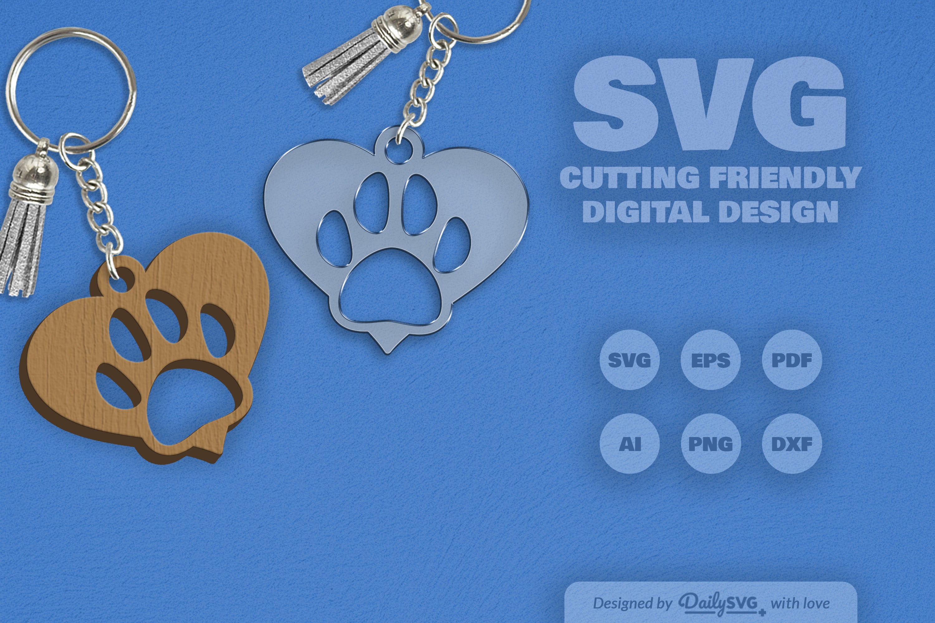 Paw SVG Bundle for Crafting 2