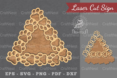 Paw Laser Cut Sign Clipart Bundle - CraftNest - Digital Crafting and Art