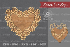 Paw Laser Cut Sign Clipart Bundle - CraftNest - Digital Crafting and Art