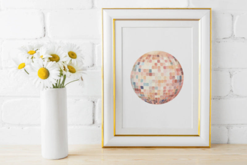 Peach Disco Balls Clipart Bundle - CraftNest - Digital Crafting and Art