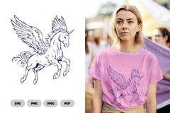 Pegasus and Mythical Creature Clipart Bundle - CraftNest - Digital Crafting and Art