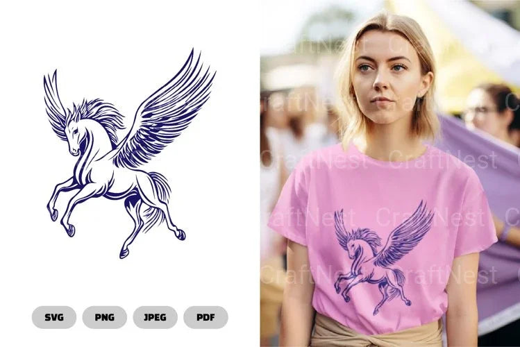 Pegasus and Mythical Creature Clipart Bundle - CraftNest - Digital Crafting and Art