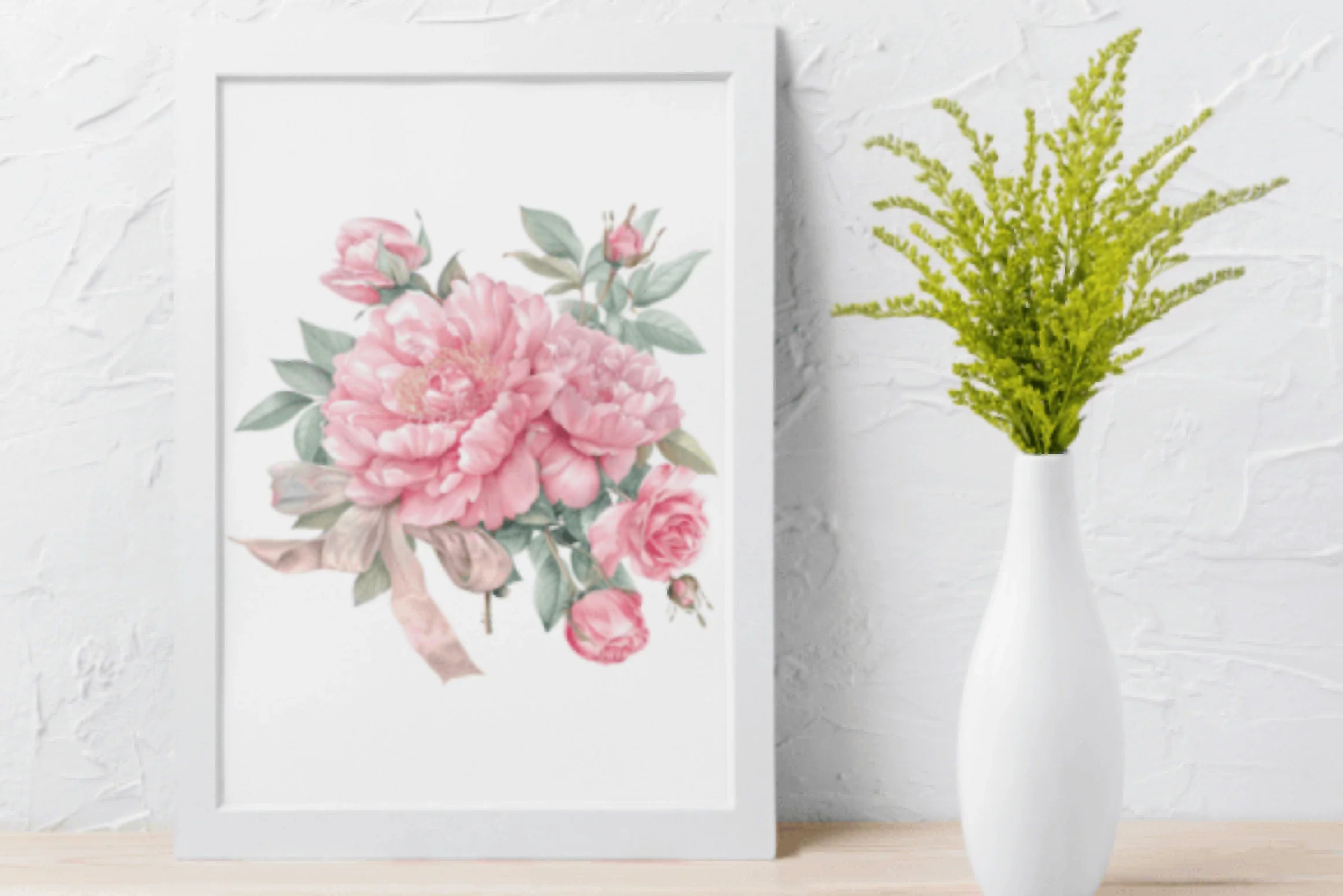Peony Bouquet Clipart Bundle - CraftNest - Digital Crafting and Art