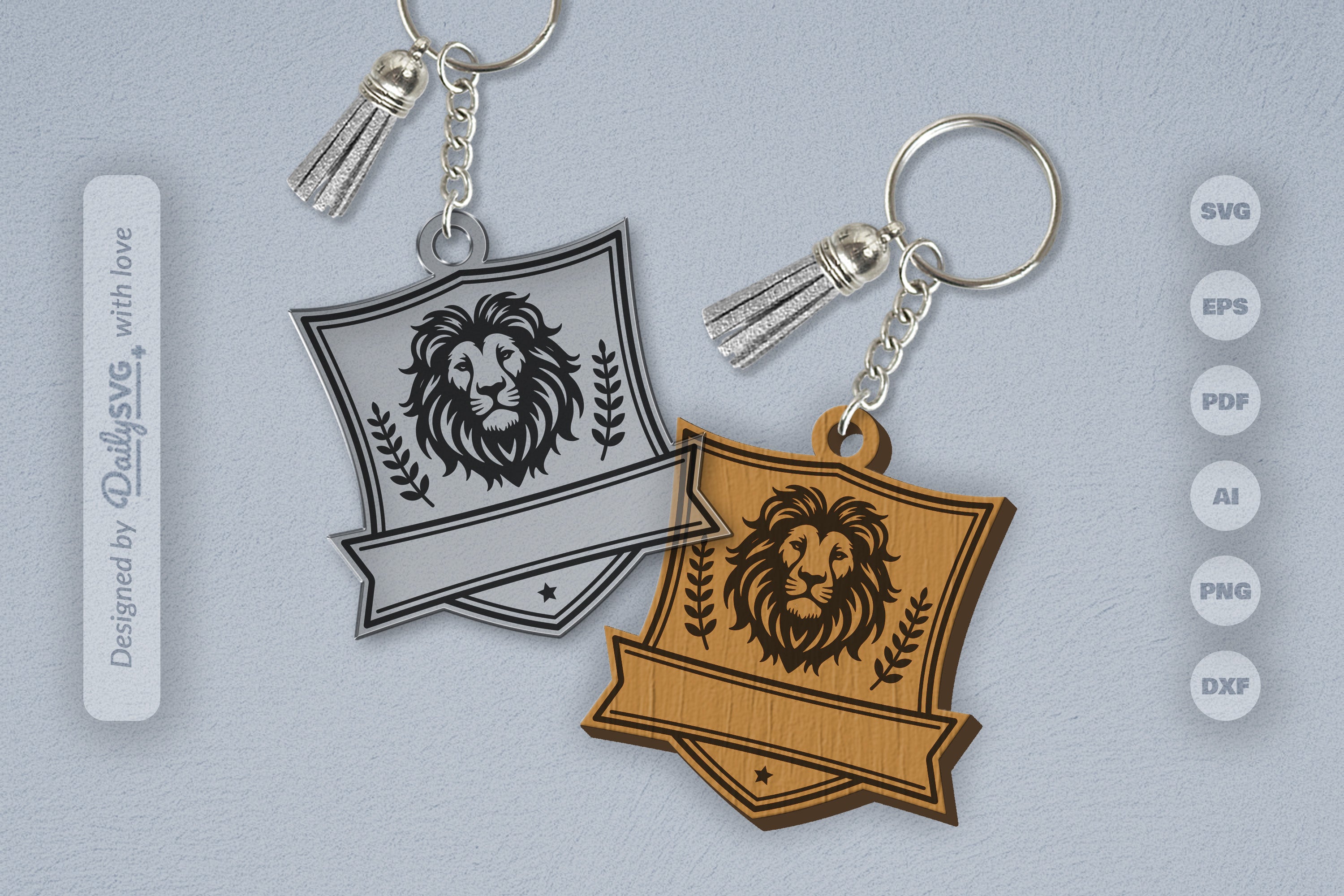 Personalized Wild Animal Keychain SVG Bundle 13