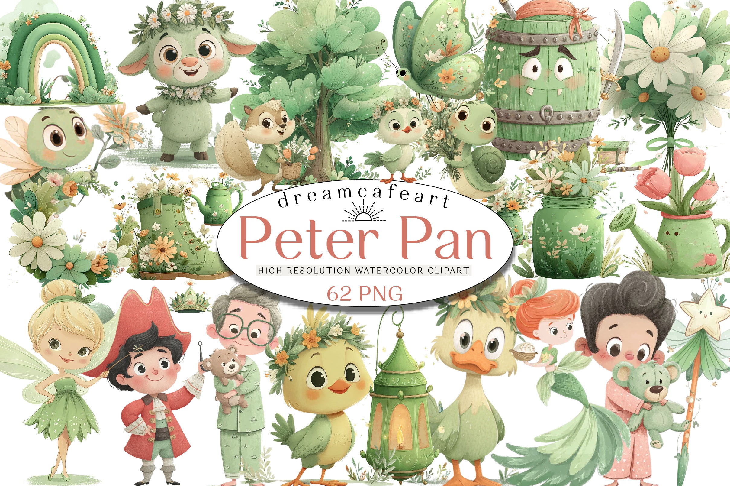 Peter Pan Clipart Bundle