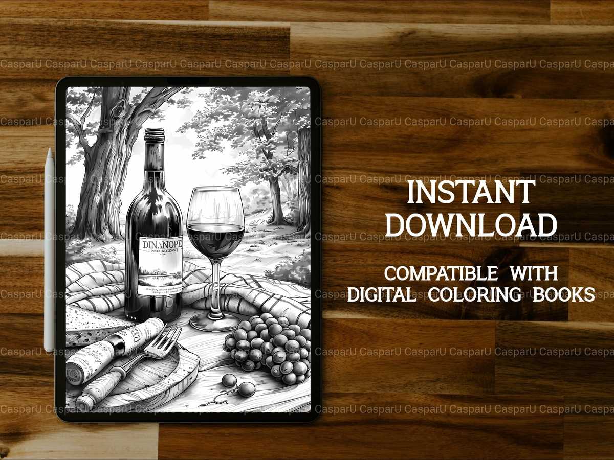 Picnicking Coloring Books - CraftNest - Digital Crafting and Art