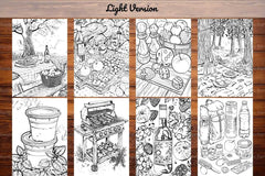 Picnicking Coloring Books - CraftNest - Digital Crafting and Art