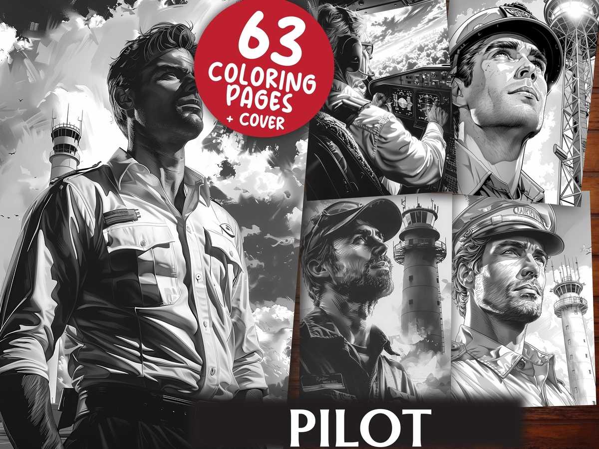 Pilot Coloring Books - CraftNest - Digital Crafting and Art