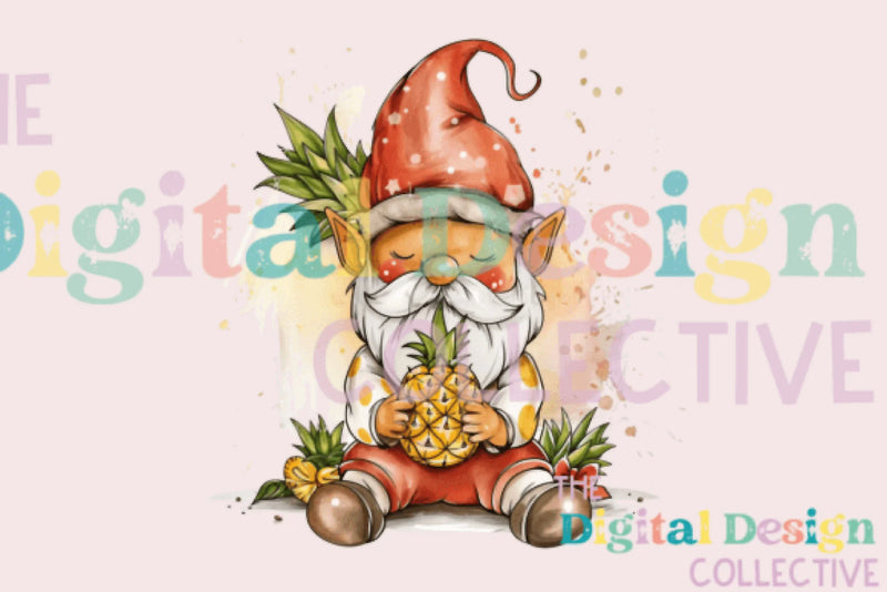 Pineapple Gnome Clipart Bundle - CraftNest - Digital Crafting and Art