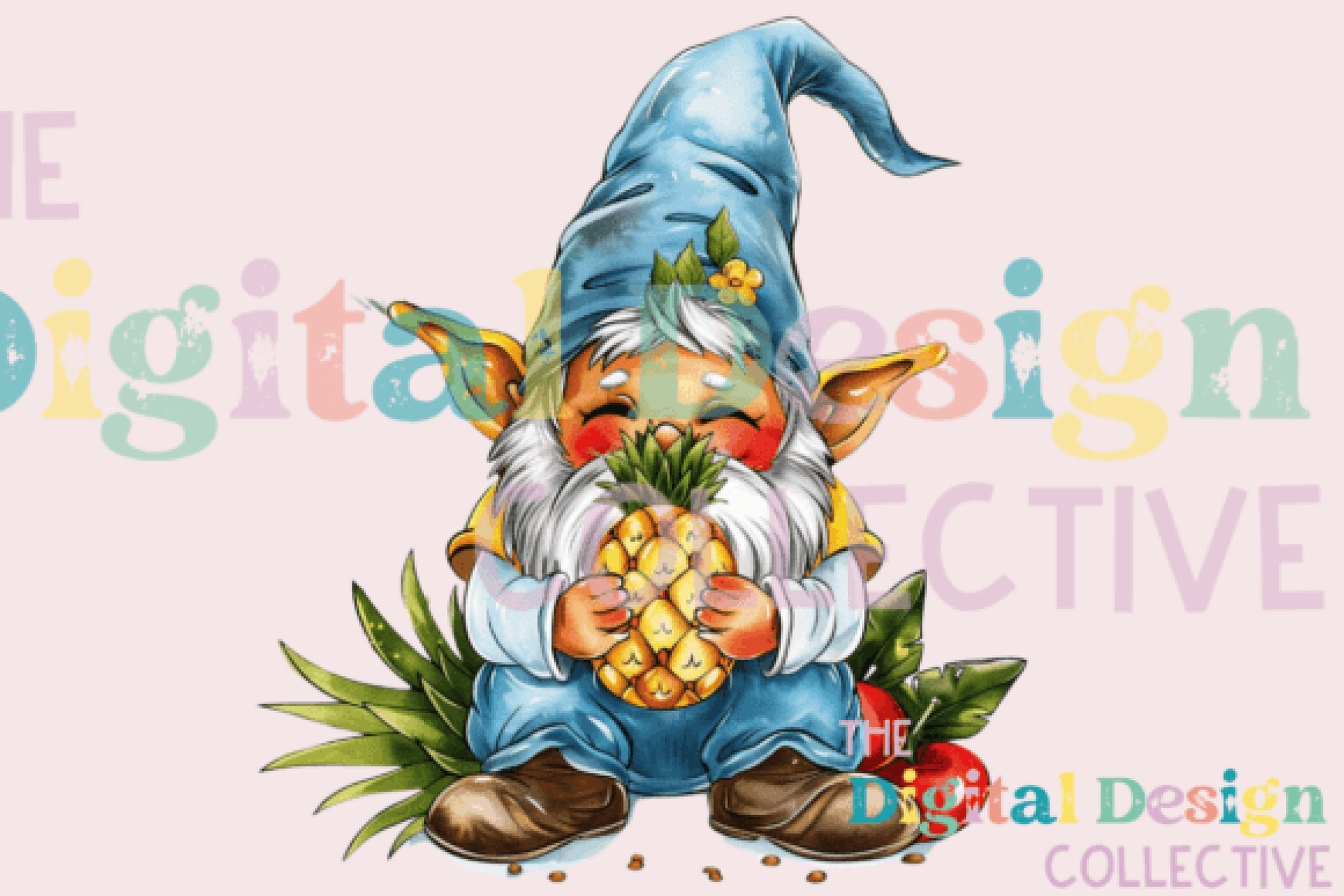 Pineapple Gnome Clipart Bundle - CraftNest - Digital Crafting and Art