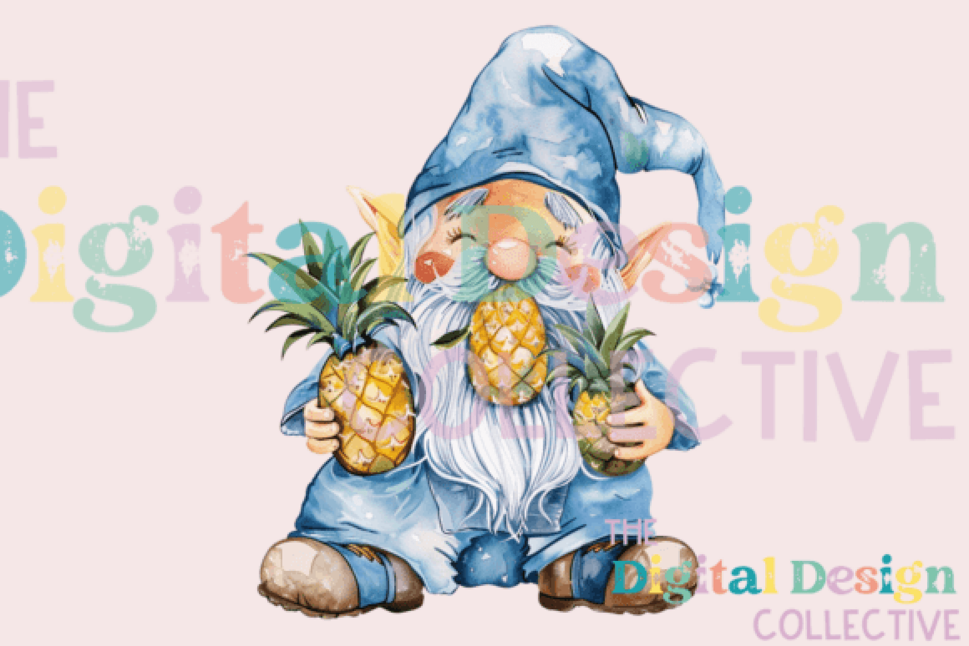 Pineapple Gnome Clipart Bundle - CraftNest - Digital Crafting and Art