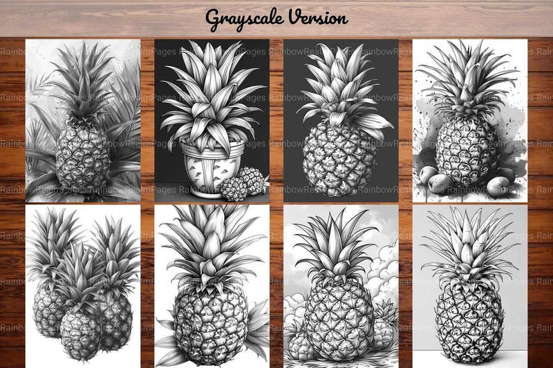 Pineapple Coloring Books - CraftNest - Digital Crafting and Art