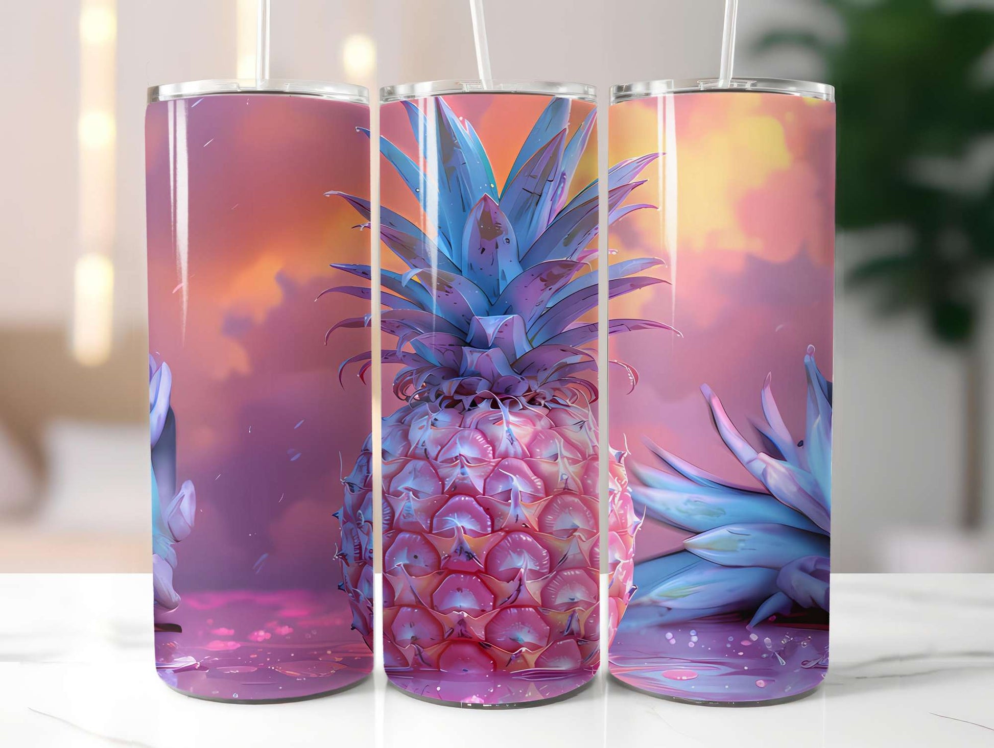 Pineapple 2 Tumbler Wrap - CraftNest - Digital Crafting and Art