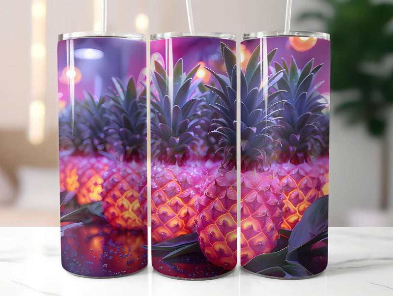 Pineapple 3 Tumbler Wrap - CraftNest - Digital Crafting and Art