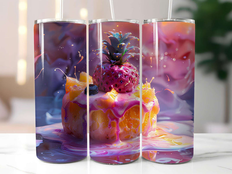 Pineapple 3 Tumbler Wrap - CraftNest - Digital Crafting and Art